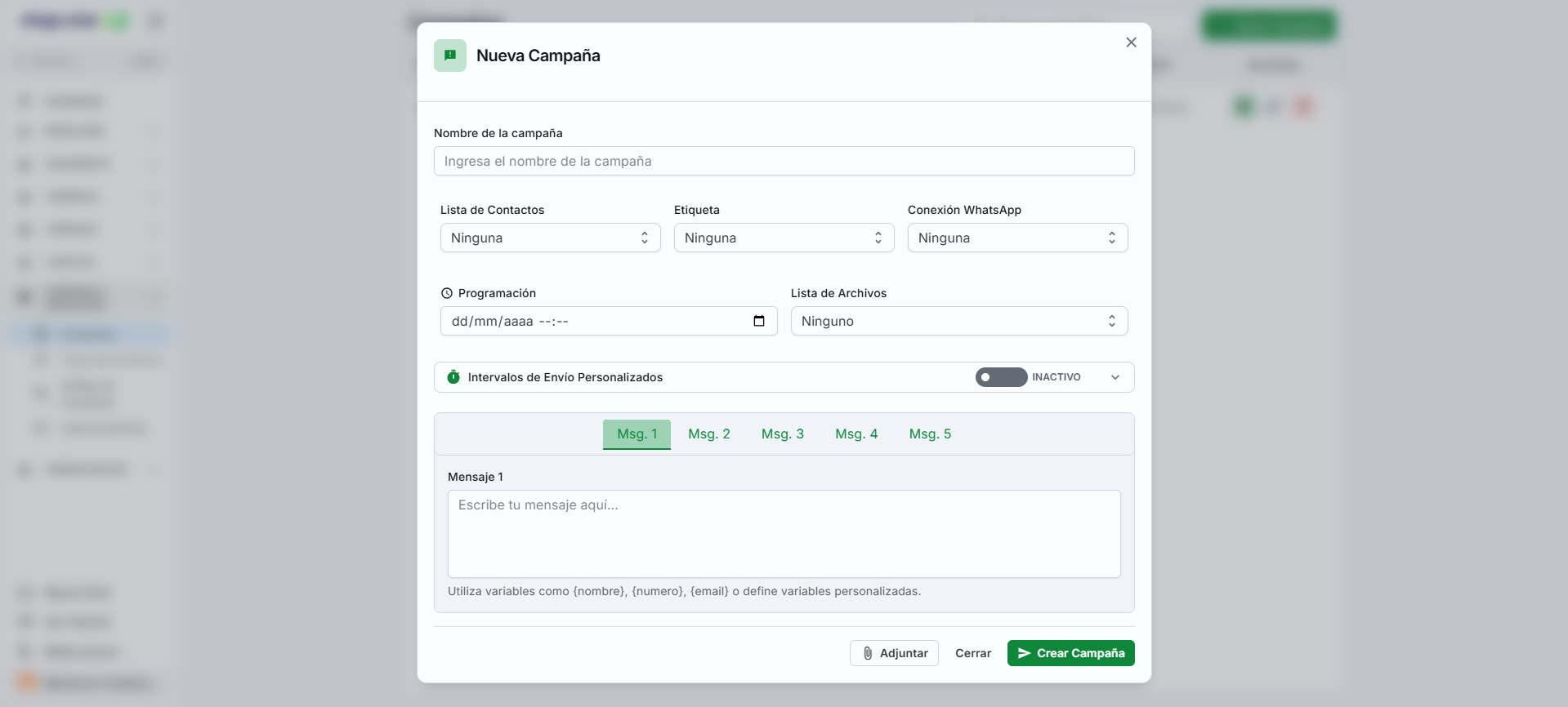 Crear campañas efectivas por WhatsApp con whapi.chat