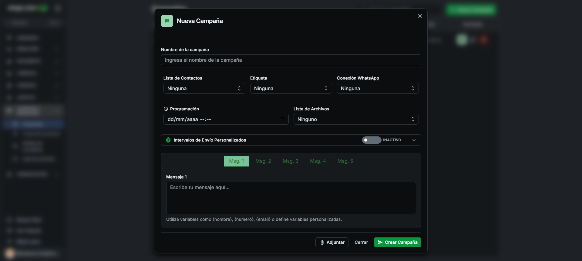 Crear campañas efectivas por WhatsApp