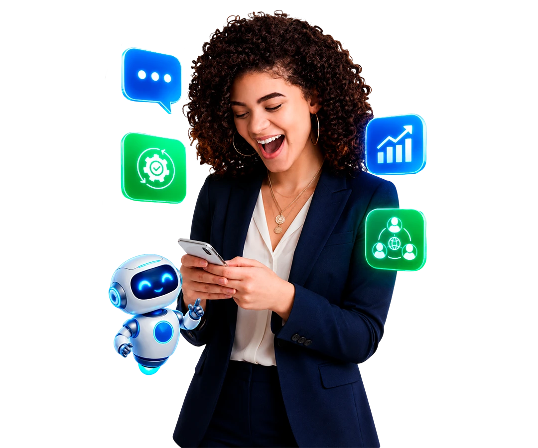 Equipo gestionando conversaciones de WhatsApp con whapi.chat